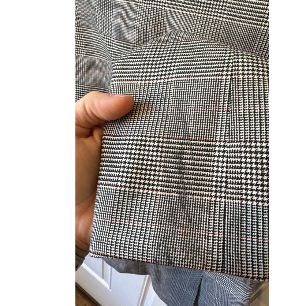 VERONICA BEARD Paloma Dickey Blazer Size 4 Gray Houndstooth Wool Blend Preppy - Picture 13 of 16